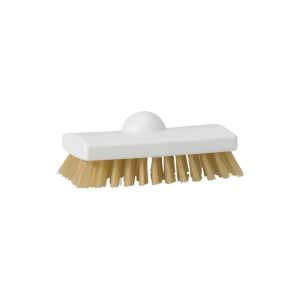 BROSSE pour grill plaque de cuissons chaudes blanche fibre dure 150MM