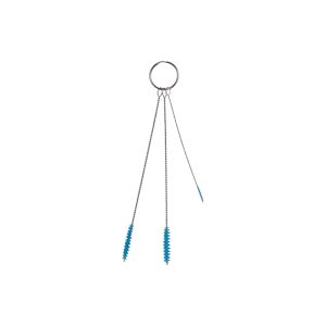 ENSEMBLE DE 3 BROSSES bleues fibre souple diam. 2, 5, 6mm carton 10 sachets