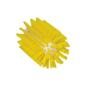 BROSSE CYLINDRIQUE à pas de vis jaune fibre médium 155MM diamètre 77MM