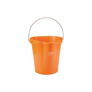 SEAU alimentaire gradué avec bec verseur orange 12L
