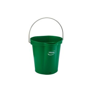 SEAU alimentaire gradué avec bec verseur vert 6L