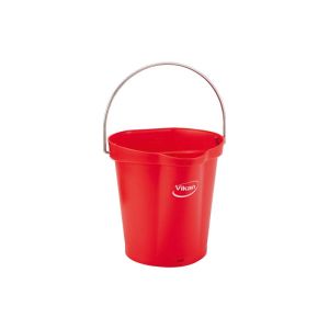 SEAU alimentaire gradué avec bec verseur rouge 6L