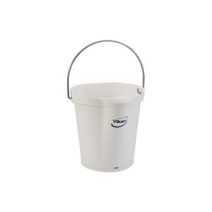 SEAU alimentaire gradué avec bec verseur blanc 6L
