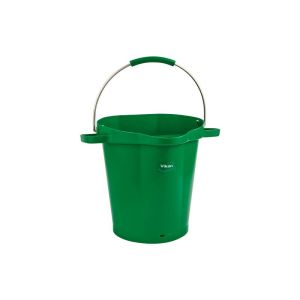 SEAU alimentaire gradué avec bec verseur vert 20L