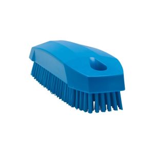 BROSSE A ONGLES bleue fibre dure 130MM