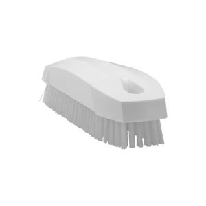 BROSSE A ONGLES blanche fibre dure 130MM
