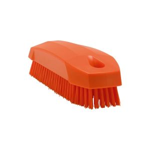 BROSSE A ONGLES orange fibre dure 130MM