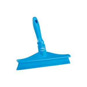 RACLETTE DE TABLE monolame ultra hygiènique bleue avec mini manche 245MM