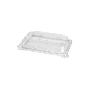 COUVERCLE PLATEAU A SUSHI small 0.335L PET/transparent 50 x 4 paquets = 200