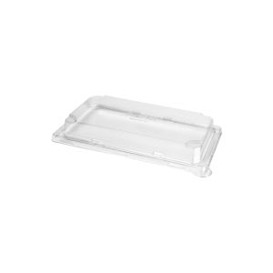 COUVERCLE PLATEAU A SUSHI large 0.5L PET/transparent 50 x 4 paquets = 200