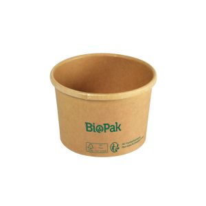 BOL RONDA SHORT kraft rond 9x9x6CM 240ML 25 x 16 paquets = 400