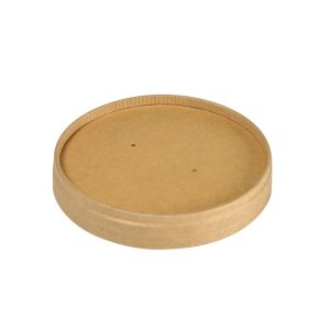 COUVERCLE RONDA SHORT kraft pour bol rond 240/360ML 25 x 16 paquets