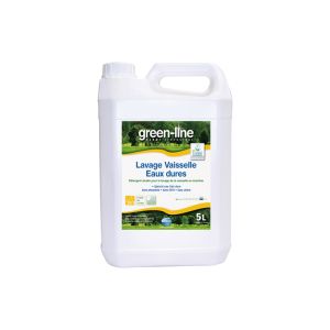 DETERGENT GREEN LINE pour lave vaisselle eaux dures verres et tasses 5L