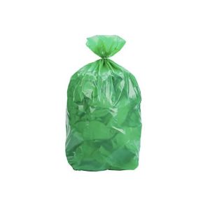 SAC POUBELLE A SOUFFLETS PEBD vert 100L 35µ 0,82x0,95M 25 x 8 rouleaux