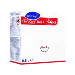 GEL HYDROALCOOLIQUE SOFT CARE DES E H5pour les mains 0,8L x6