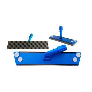 SUPPORT TRAPEZE semelle mousse plastique bleu 60CM