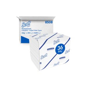 PAPIER TOILETTE plié blanc pour ICON 2plis 18,6x11CM 250 formats x36 paquets