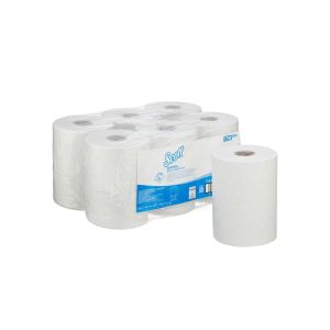 CONTROL ESSUIE-MAINS slimroll roulé embossé blanc 1 pli 165M x6 rouleaux