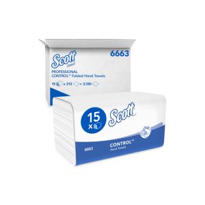 CONTROL ESSUIE-MAINS confort blanc enchevêtré 1 pli 31,8x21,5CM 212 x 15 paquets
