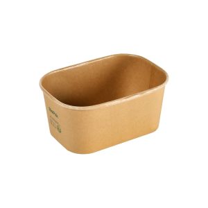 BOITE BRICK MEDIUM bagasse naturel biopak 1L 171x120x77mm x300