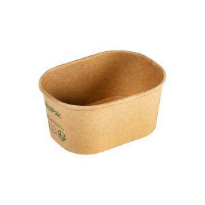 BOITE BRICK MINI bagasse naturel 0.25L 10.8x8x5CM 60 x 10 paquets = 600