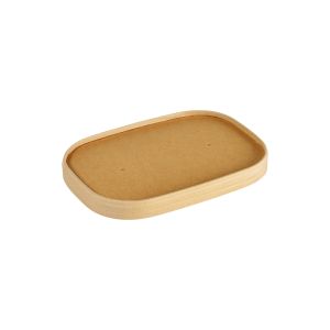 COUVERCLE BOITE BRICK MEDIUM 500-1000 ml marron biopak 170x117x17mm x150