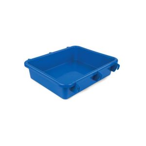 BAC CENTRA avec 6 accroches bleu pour chariot Morgan 48,5x37,5x11CM