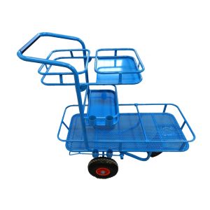 CHARIOT EXTERIEUR bleu FCH tout terrain de ménage fabrication française