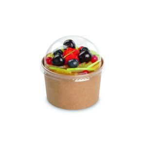 POT POKEPACK A DESSERT kraft carton/PE diamètre 90MM 177ML 50x 20 paquets = 1000