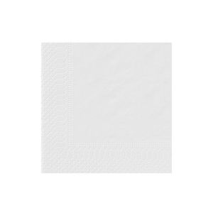 SERVIETTE OUATE blanche 2 plis 20x20CM 100 x 40 paquets