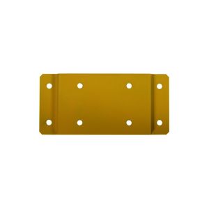 PLAQUE DE FIXATION COLLEC murale acier jaune sans visserie