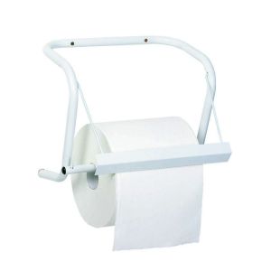 DEROULEUR BOBINO bobine d'essuyage blanc mural 41x16x33CM