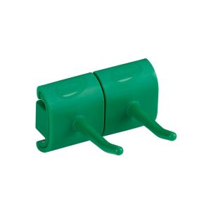 SUPPORT MURAL HYGIENIQUE module double crochet vert 83mm x1