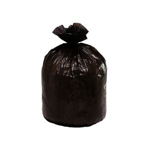 SAC POUBELLE A LIEN CLASSIQUE PEHD noir 30L 10µ 0,5x0,65M 50 x20 rouleaux soit 1000