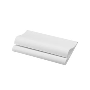 SERVIETTE BIO DUNISOFT blanche 40x40CM 60 x6 soit 360 serviettes
