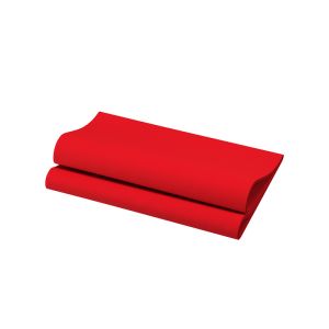 SERVIETTE BIO DUNISOFT rouge 40x40CM 60 x6 soit 360 serviettes