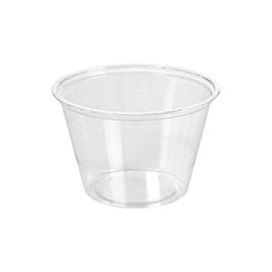 POT A SAUCE PET transparent meal service 120mL 75x75x47MM 200 pots x12