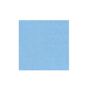 SERVIETTE OUATE bleu azur 2 plis 30x30CM 200 x 16 paquets