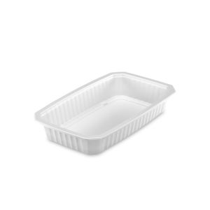 BARQUETTE GASTROPACK blanche scellable plat chaud 1250CC 100x 4 sachets