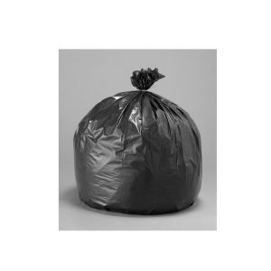 SAC POUBELLE A LIEN CLASSIQUE PEBD noir 130L 59µ 0,80x1,10M 20 x5 rouleaux soit 100