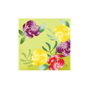 SERVIETTE OUATE Soft Tropics 40x40CM 4 plis 50 x6 paquets soit 300