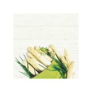 SERVIETTE BIO DUNISOFT White Asparagus 40x40CM 60 x6 paquets soit 360
