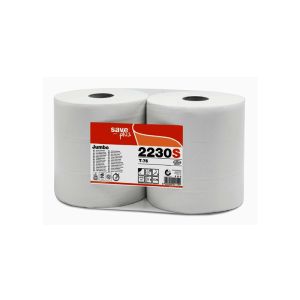PAPIER TOILETTE JUMBO SAVE rouleau blanc 350M 2plis 2333 formats 15x9CM x6