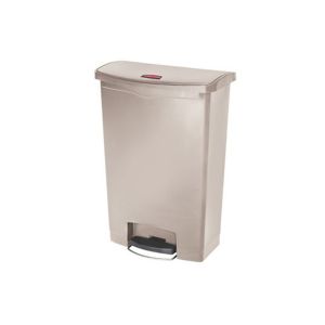 COLLECTEUR A PEDALE SLIM JIM large en résigne beige 90L