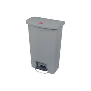 COLLECTEUR A PEDALE SLIM JIM large en résigne grise 90L