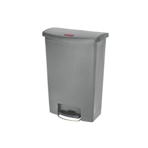 COLLECTEUR A PEDALES SLIM JIM large en résine gris 90L