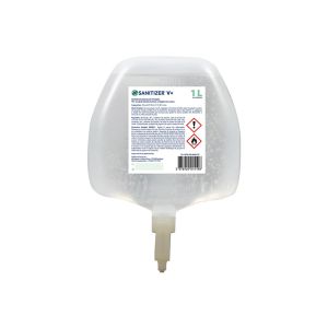 GEL HYDROALCOOLIQUE SANITIZER V+ sans parfum sans colorant recharge 1L x12