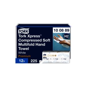 XPRESS ESSUIE-MAINS H2 doux compressés blanc 2 en Z 24.2x21.2CM 225 formats x12