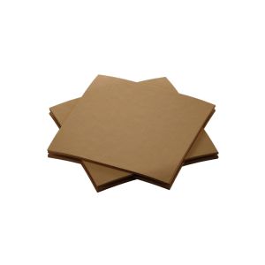 SERVIETTE BIO DUNISOFT brun naturel 20x20CM pliage en 4 180 x16 soit 2880 serviettes