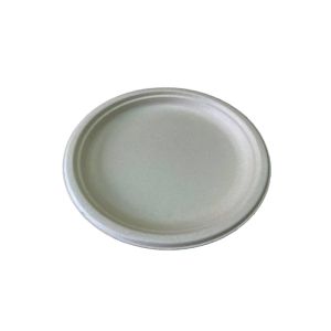 ASSIETTE PLATIPACK ronde bagasse naturel diamètre 230MM 50 x10 paquets